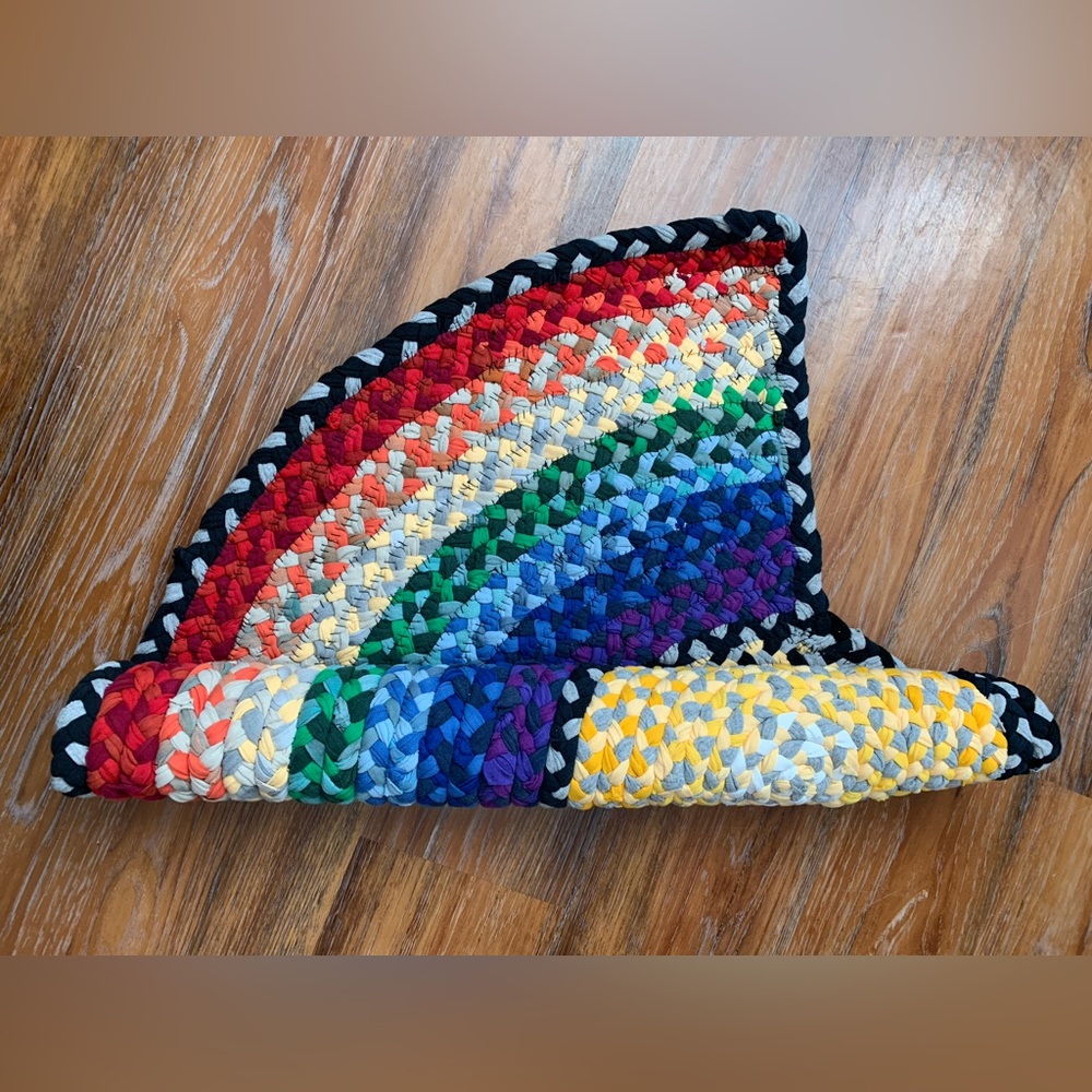 🌈Rainbow Handbraided Rug 🔆 - Picture 8 of 16
